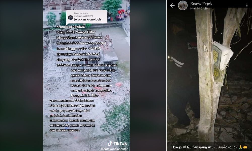 MASYAA ALLAH, AL QURAN INI DITEMUKAN UTUH PADA TRAGEDI LEDAKAN DESA SADENG BLITAR