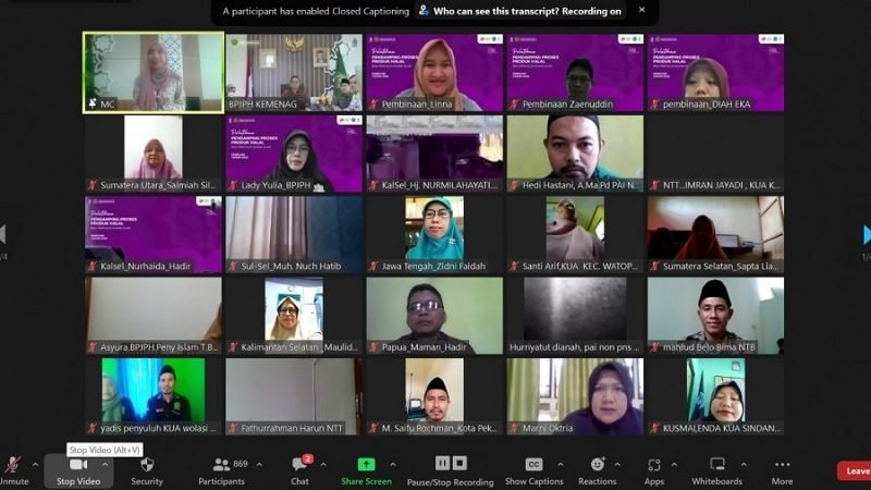 LEBIH 18 RIBU PENYULUH AGAMA LULUS LULUS PELATIHAN PENDAMPING PROSES PRODUK HALAL