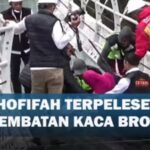 GUBERNUR KHOFIFAH TERPELESET SAAT JAJAL JEMBATAN KACA BROMO