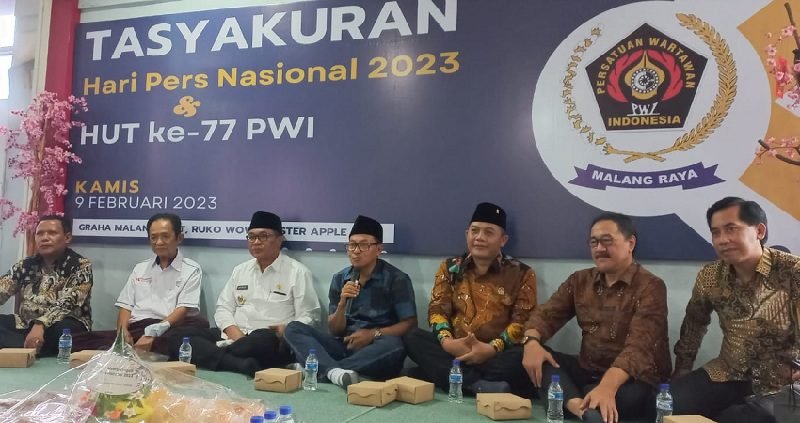 PWI MALANG RAYA PERINGATI HPN, PANJATKAN DOA UNTUK KORBAN GEMPA TURKI