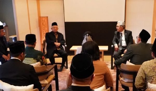 DORONG PENYEBARAN ISLAM WASHATIYAH DI LUAR NEGERI, WAPRES TEMUI PCINU JEPANG