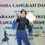 DEVI ANDRI ANI RAIH PERINGKAT PERTAMA KEJURDA LANGKAH DANSA KATEGORI PERORANGAN