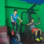 Latihan di Klub Badminton Platinum