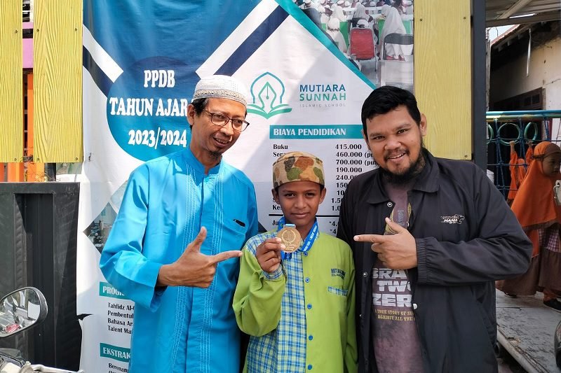 ISMAIL SALIM, SISWA SD MUTIARA SUNNAH SUKSES HARUMKAN BKI KOTA MALANG DI FORDA JATIM 2023