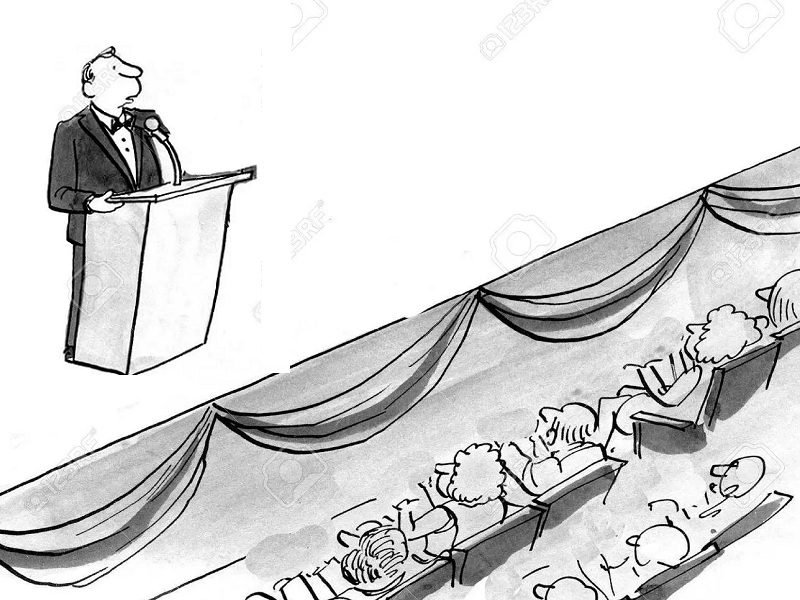 427-Ilustrasi orang pidato UNTUK KIRIM PESAN, KEKUATAN TINDAKAN MELEBIHI KATA-KATA