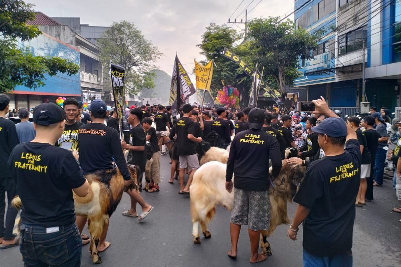 LEBOUS DAY, TRADISI UNIK ARAK-ARAKAN HEWAN QURBAN KELURAHAN JODIPAN KOTA MALANG