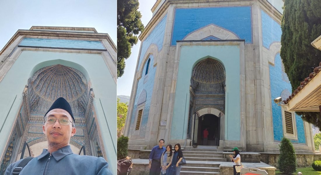 TÜRBE KESULTANAN UTSMANIYAH, MAKAM HIJAU BERDINDING KALIMAT-KALIMAT HIKMAH