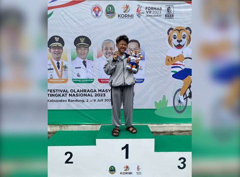 BACK TO BACK, ICHA KEMBALI RAIH EMAS DI COOM ASTA DALAM AJANG FORNAS JABAR 2023