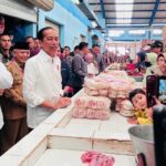 CEK HARGA KOMODITAS PANGAN, PRESIDEN KUNJUNGI PASAR BULULAWANG