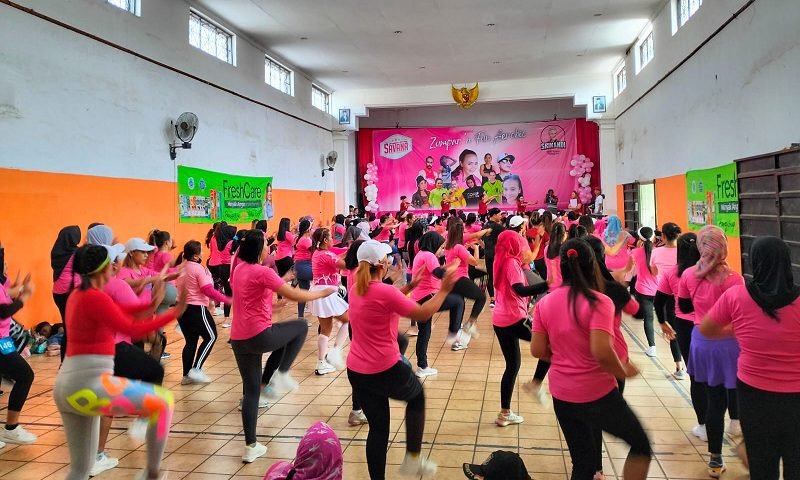 SANGGAR SENAM SAVANA KEMBALI GELAR ZUMPAR N FUN AEROBIK DI GEDUNG RAKYAT TUMPANG