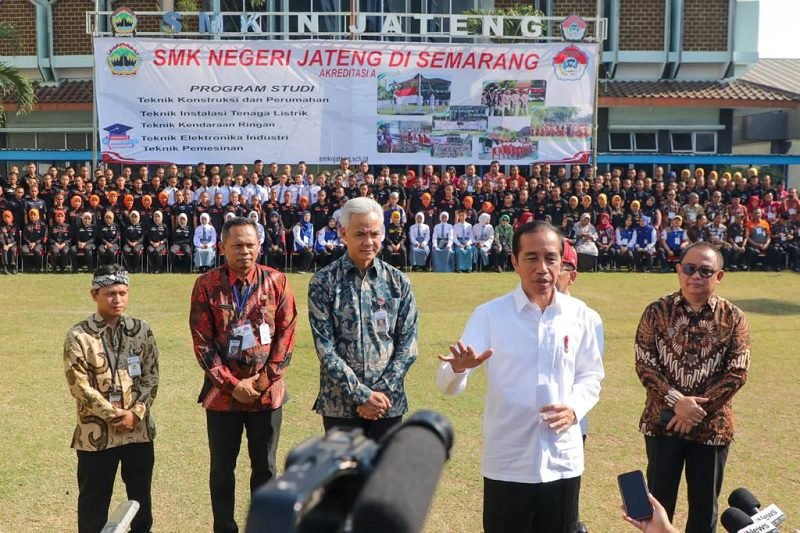 PUJI PEMBELAJARAN DI SMKN JATENG, JOKOWI INGIN DITERAPKAN SECARA NASIONAL