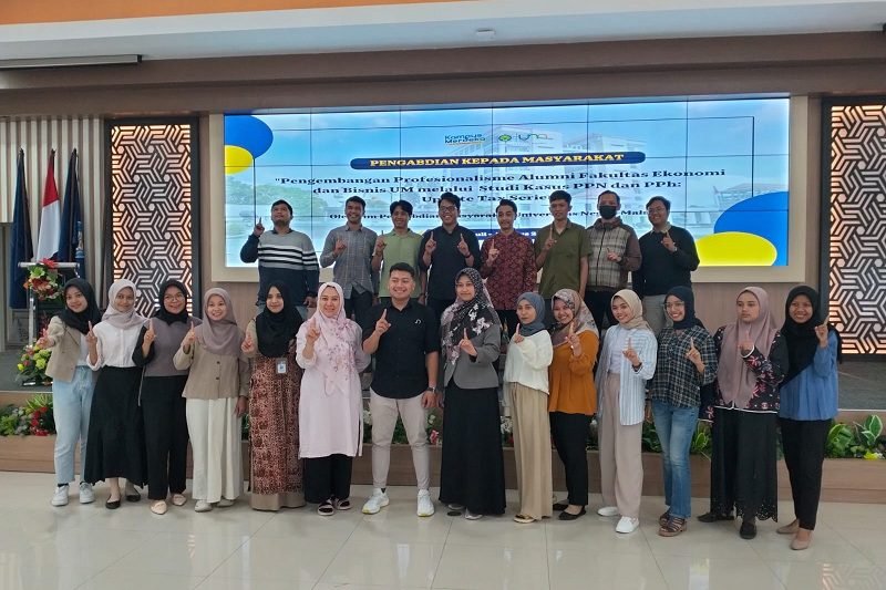 TINGKATKAN PROFESIONALITAS ALUMNI FEB, TIM PKM UM GELAR DISKUSI PERPAJAKAN