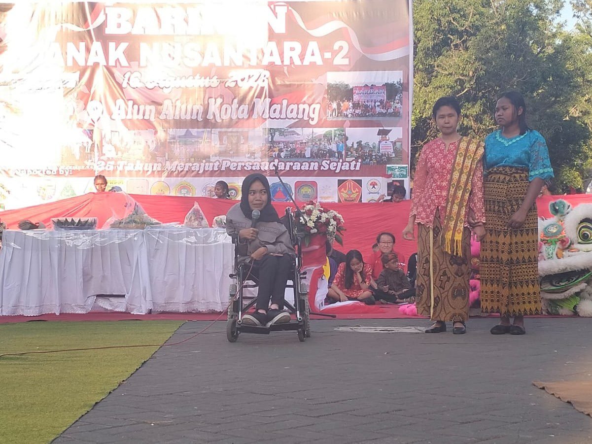 STAF HUMAS DISABILITAS POLRESTA MALANG KOTA BERI MOTIVASI DALAM AGENDA BAN 2