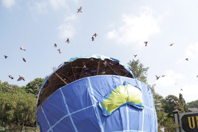 Pelepasan burung di Pesmaba UMM