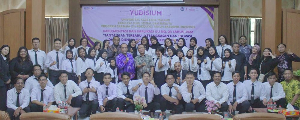 Peserta yudisium prodi psikologi Uniga