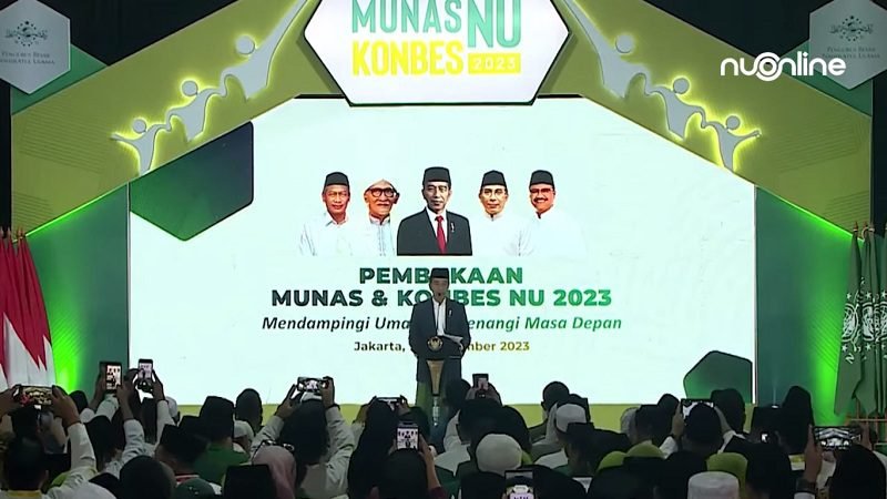 731-Jokowi di Munas-Konbes NU 2023 PRESIDEN JOKOWI AJAK NU BERSAMA WUJUDKAN INDONESIA EMAS 2045