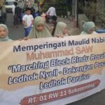 MARCHING BLECK RINDU ROSUL MERIAHKAN PAWAI MAULIDAN KAMPUNG LEDHOK PARAISO