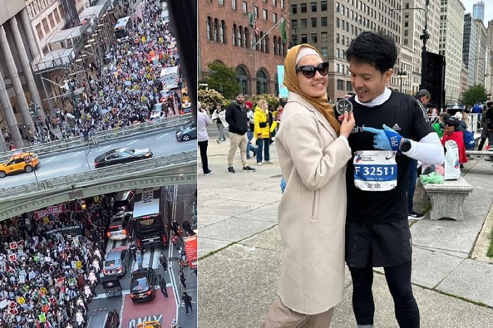 MENGHARUKAN, DIMAS SETO BAGIKAN VIDEO AKSI SOLIDARITAS WARGA NEW YORK UNTUK PALESTINA