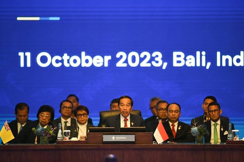 BUKA KTT AIS FORUM 2023, PRESIDEN JOKOWI DORONG KOLABORASI ATASI MASALAH KELAUTAN