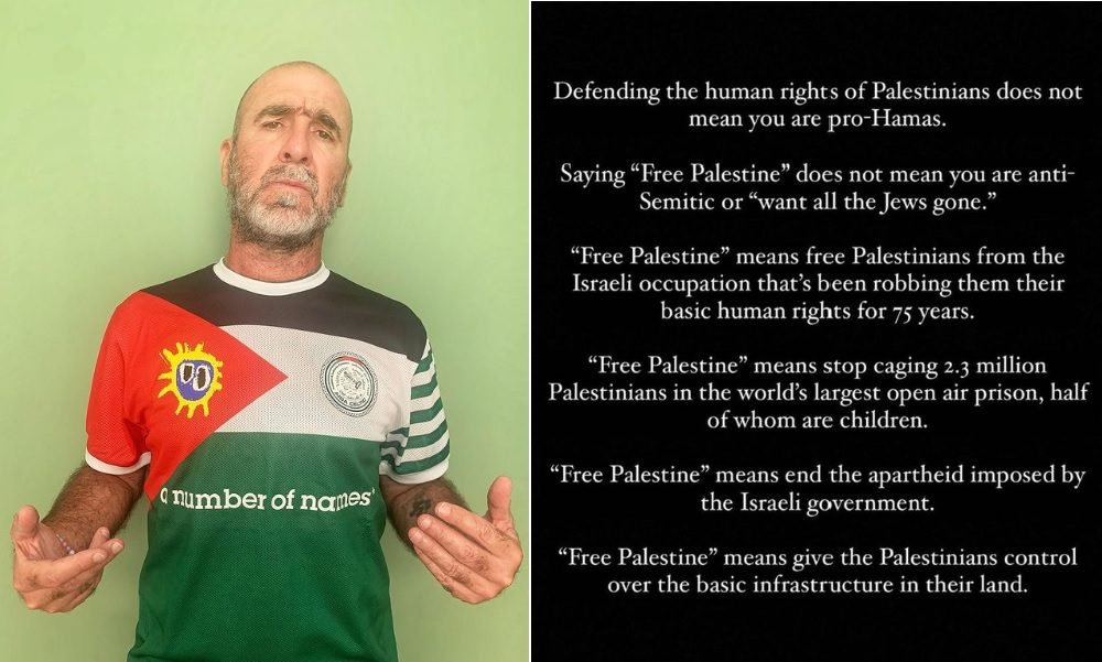 ERIC CANTONA: “BEBASKAN PALESTINA” BUKAN BERARTI PRO HAMAS ATAU ANTI YAHUDI