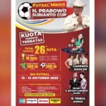 BERHADIAH 26 JUTA, FUTSAL MBOIS H PRABOWO SUBIANTO CUP DIGELAR DI SM FUTSAL