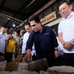 KUNJUNGI PIBC, MENTERI BUMN PASTIKAN STOK BERAS AMAN