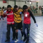 FUTSAL MBOIS PRABOWO CUP, RELAWAN PMI KOTA MALANG BERIKAN LAYANAN MAKSIMAL