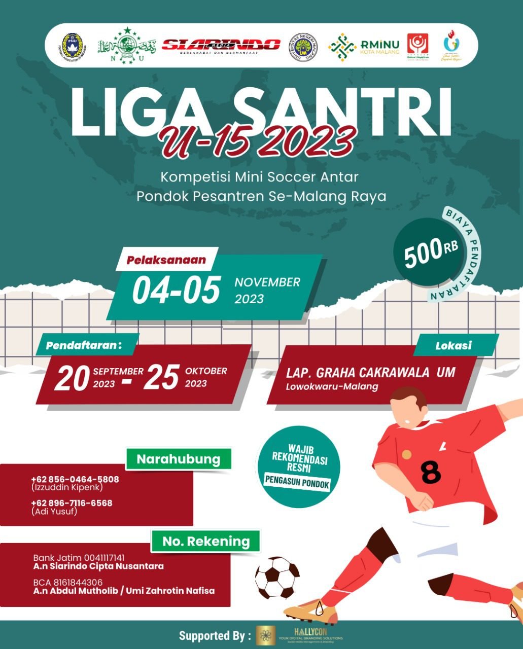 TECHNICAL MEETING LIGA SANTRI 2023 DILAKSANAN TANGGAL 28 OKTOBER DI GEDUNG PCNU KOTA MALANG