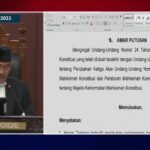 PUTUSAN MKMK: LANGGAR KODE ETIK BERAT, ANWAR USMAN DIBERHENTIKAN DARI KETUA MK
