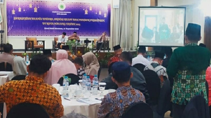 BERSAMA MUI, KETUA DPRD KOTA MALANG SATUKAN PERSEPSI JELANG PEMILU