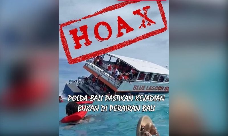 VIDEO VIRAL KECELAKAAN ‘KAPAL BLUE LAGOON’ DIPASTIKAN TIDAK TERJADI DI WILKUM POLDA BALI