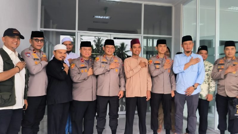 SILATURAHMI DENGAN KAOPS NCS POLRI, UAS SERUKAN MASYARAKAT JAGA KETERTIBAN JELANG PEMILU