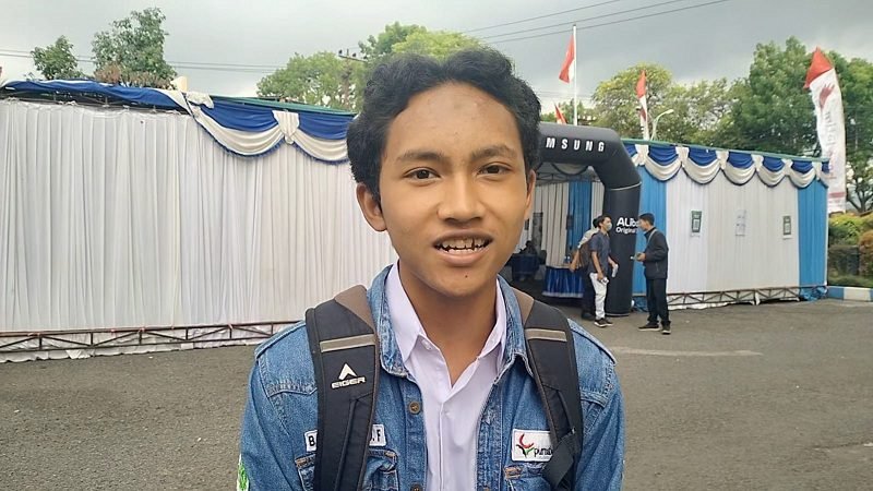 Salah satu pencari kerja di JMF 2023