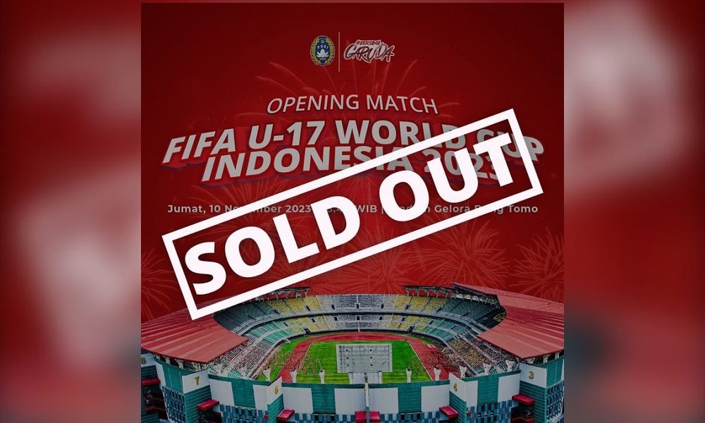 SOLD OUT, TIKET LAGA PEMBUKA PD U-17