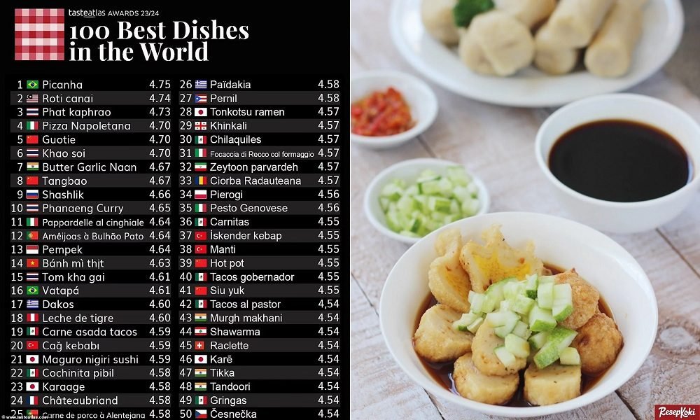 1433-Pempek jadi salah satu kuliner terbaik INDONESIA RANKING 6 NEGARA DENGAN KULINER TERLEZAT DI DUNIA