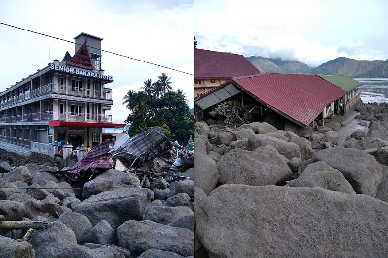 BANJIR BANDANG TERJANG HUMBANG HASUNDUTAN, SEBANYAK 12 WARGA HILANG
