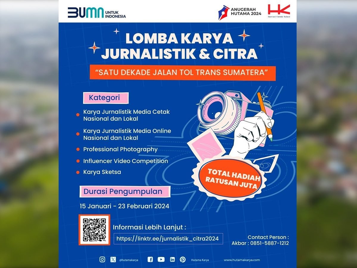 SAMBUT HUT KE-63, HUTAMA KARYA GELAR LOMBA JURNALISTIK HINGGA FOTO UNTUK MASYARAKAT UMUM