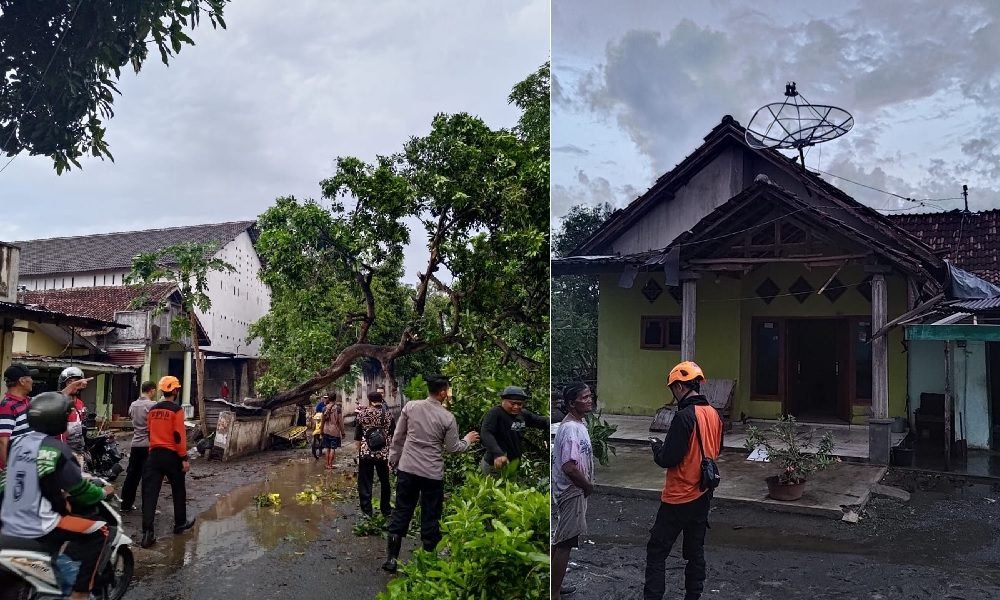 ANGIN KENCANG TERJANG KABUPATEN BONDOWOSO, 202 RUMAH RUSAK