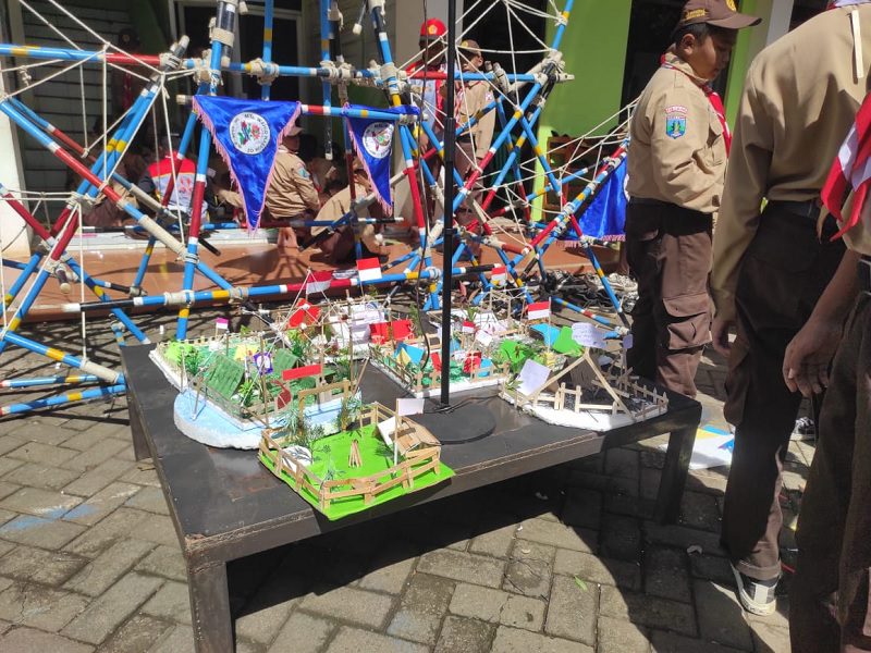 Hasil jadi miniatur tenda