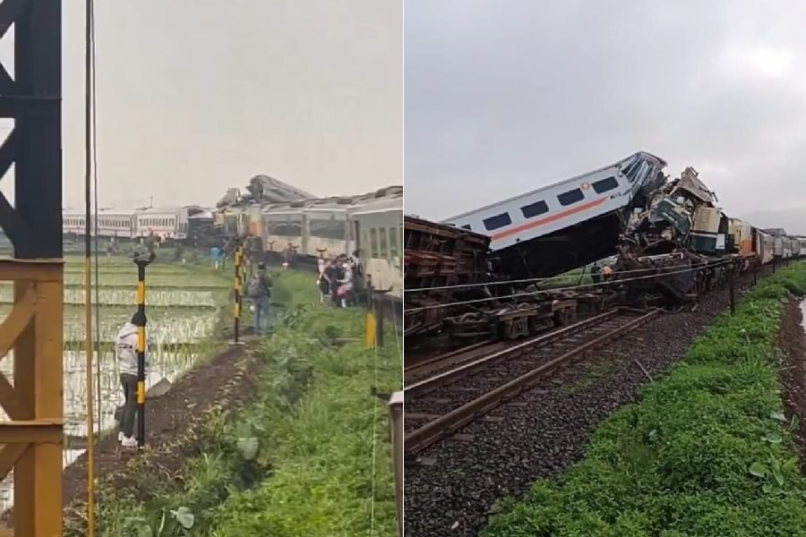 TIGA ORANG TEWAS BUNTUT TABRAKAN KA TURANGGA DENGAN KA BANDUNG RAYA