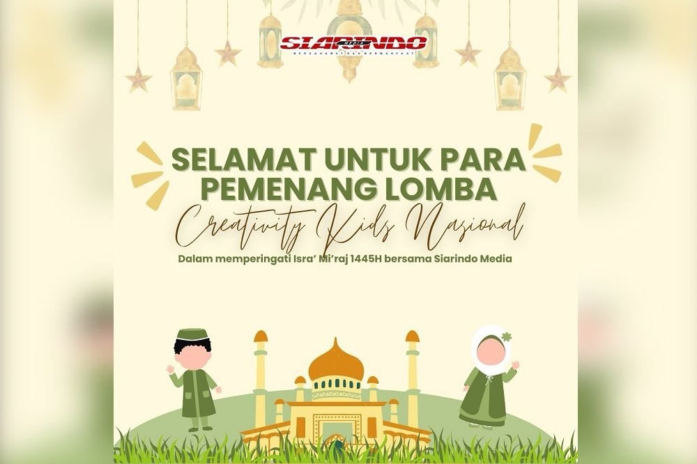 SELAMAT, BERIKUT DAFTAR PEMENANG EVENT CREATIVITY KIDS 2024