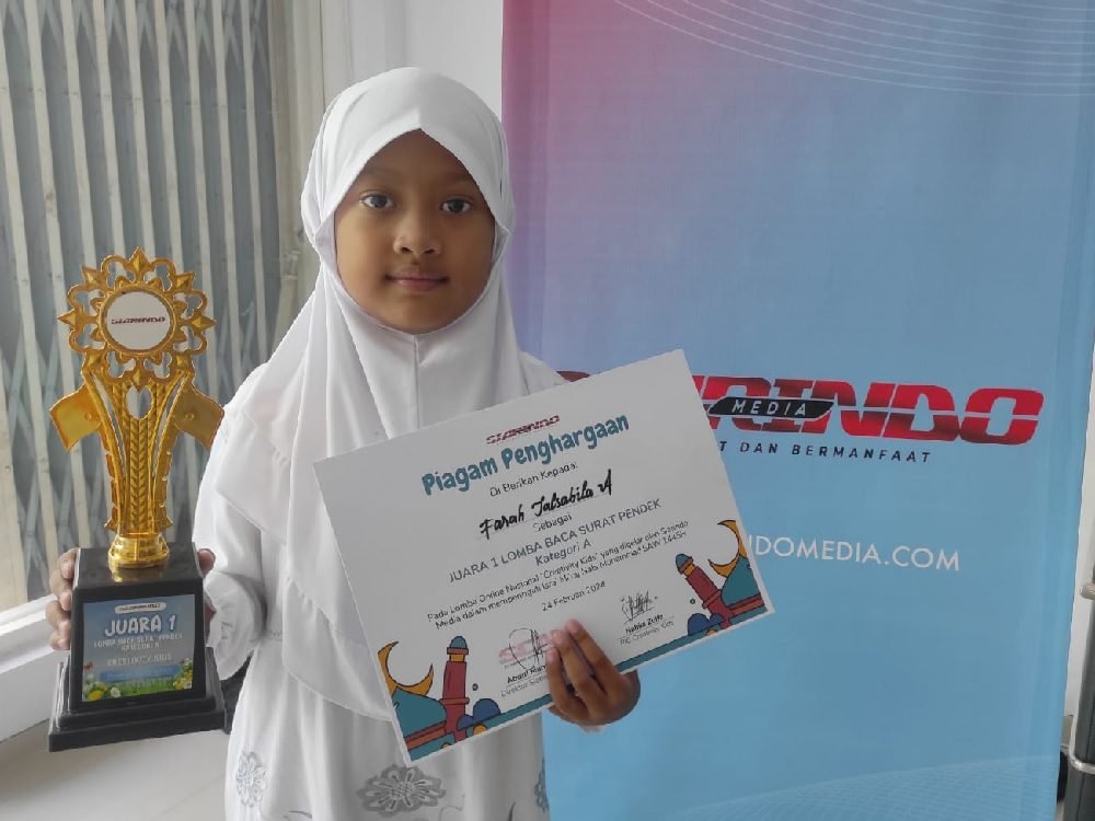 FARAH SALSABILA AISYAH, MEMBACA DENGAN RASA HINGGA JUARA 1 LOMBA