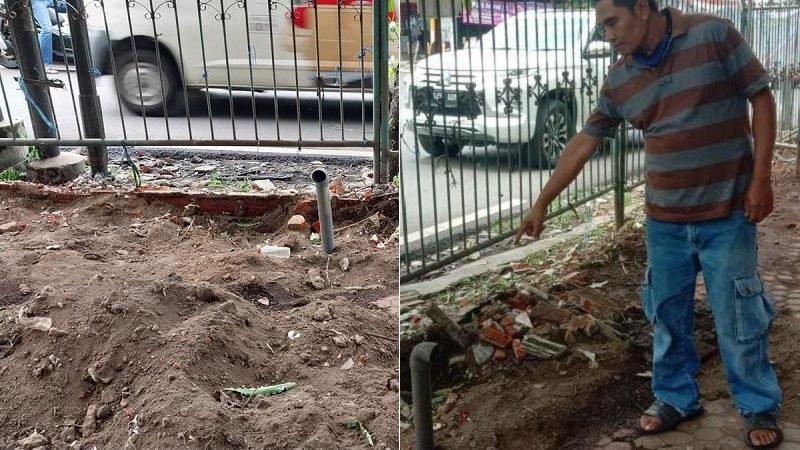 TERBUNGKUS SPANDUK DAN KARUNG, KERANGKA MANUSIA DITEMUKAN DI GADING ASRI, KLOJEN