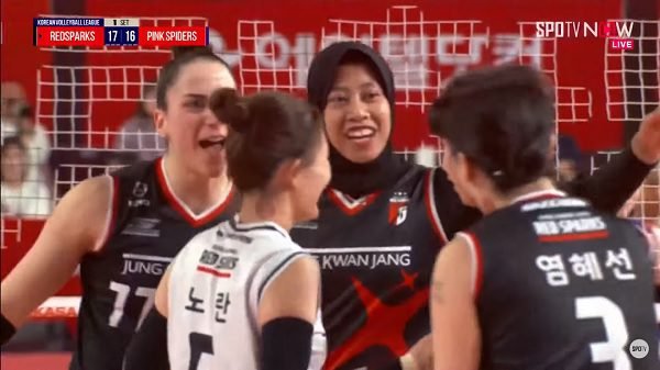 MEGAWATI BAWA RED SPARKS RAIH KEMENANGAN DI LAGA KEDUA PLAYOFF LIGA VOLI KOREA 2024