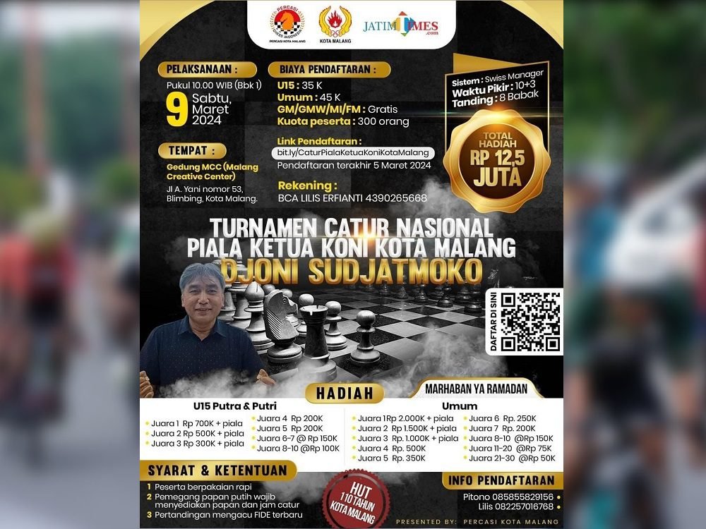 9 MARET 2024, KONI KOTA MALANG GELAR EVENT BALAP SEPEDA DAN CATUR
