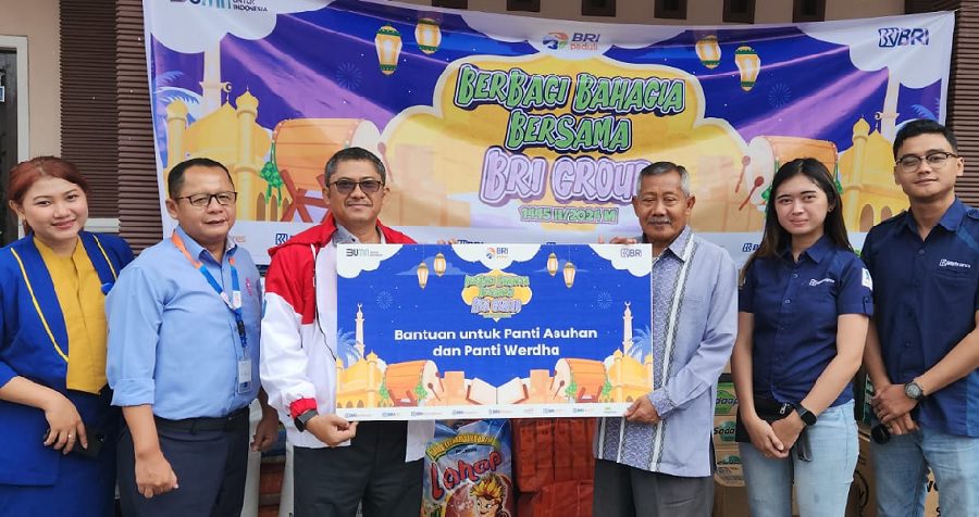 BERBAGI BAHAGIA BERSAMA BRI GROUP, BRI REGIONAL OFFICE MALANG BERI BANTUAN 2 PANTI WERDHA