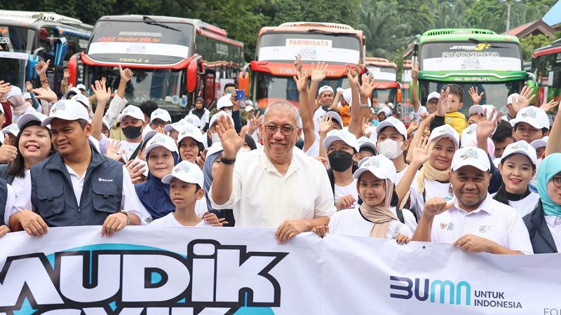 BULOG BERANGKATKAN 650 PESERTA MUDIK GRATIS KE 7 KOTA