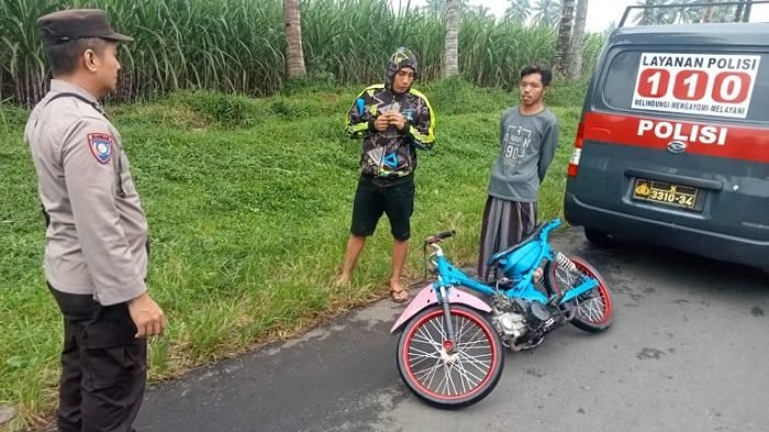 JAGA SUASANA KONDUSIF JELANG LEBARAN, POLRES MALANG TERTIBKAN BALAP LIAR