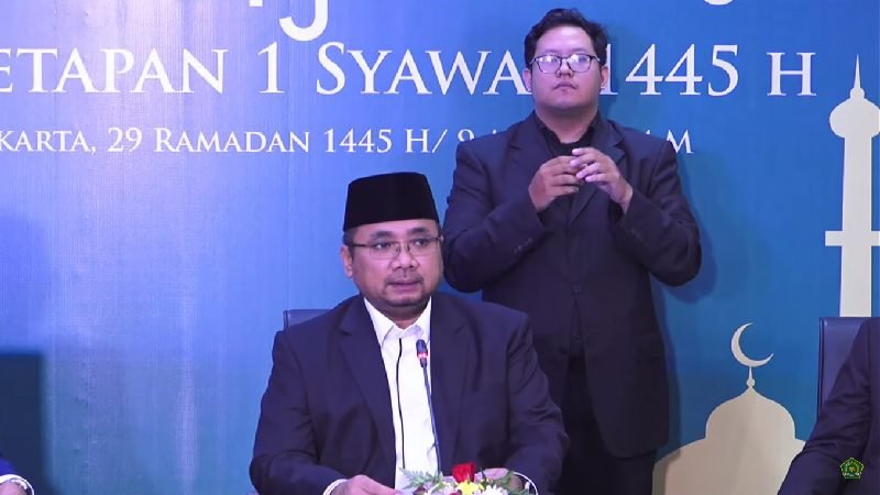 PEMERINTAH TETAPKAN IDUL FITRI RABU 10 APRIL 2024