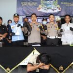 POSITIF NARKOBA, POLRES TULUNGAGUNG AMANKAN SOPIR BUS BLITAR-LAMPUNG DI TERMINAL GAYATRI